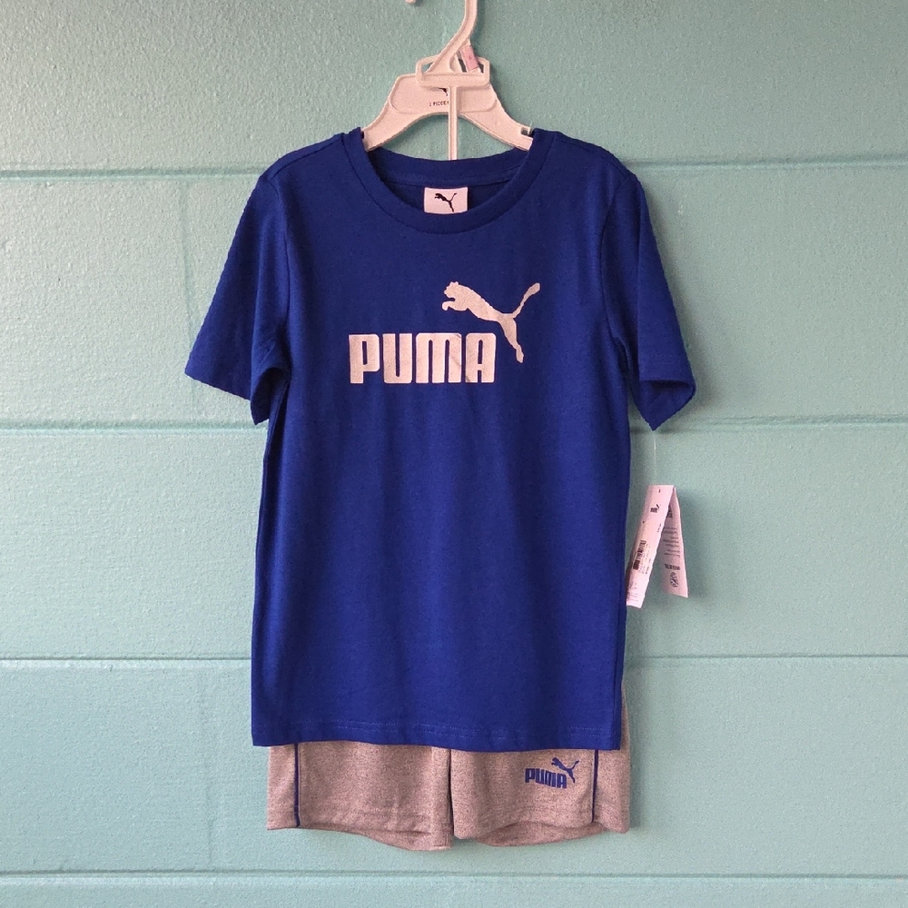 NWT "Puma" 2PC T-Shirt & Short Set Boys Sizes 6 or 7